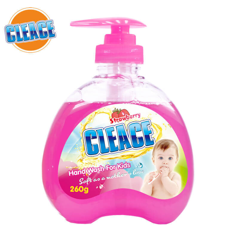 Detergente líquido para manos para bebés y niños Strawberry CLEACE