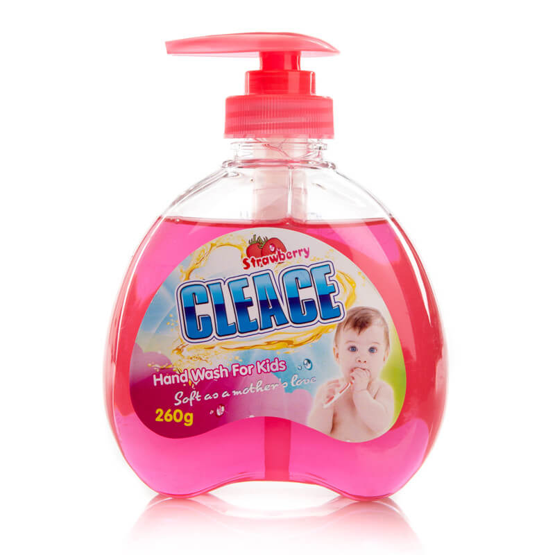 Detergente líquido para manos para bebés y niños Strawberry CLEACE