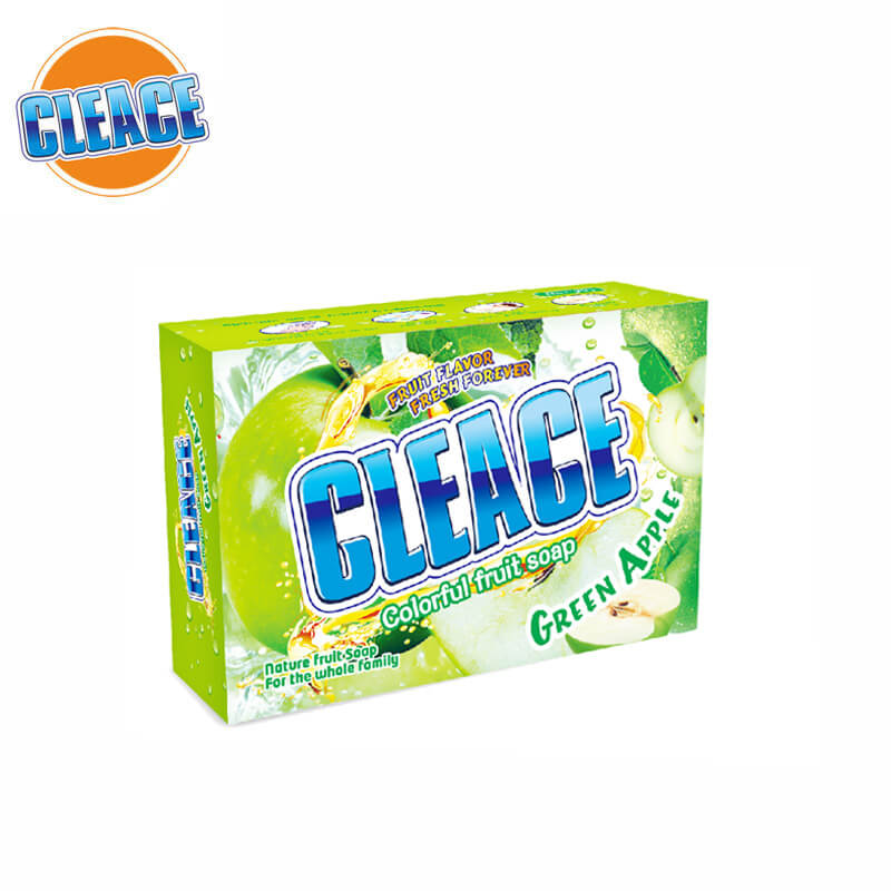 Jabón de belleza perfumado de manzana verde en caja CLEACE