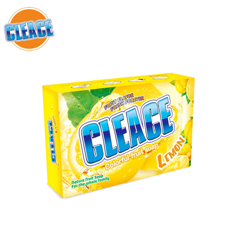 Jabón de belleza perfumado con limón en caja CLEACE
